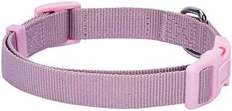 Blueberry Pet Pretty Picks Girly Triangle Pinkish-Purple Cotton Blend Neckerchief Scarf Bandana Adjustable Dog Collar, Small, Neck 12"-16"