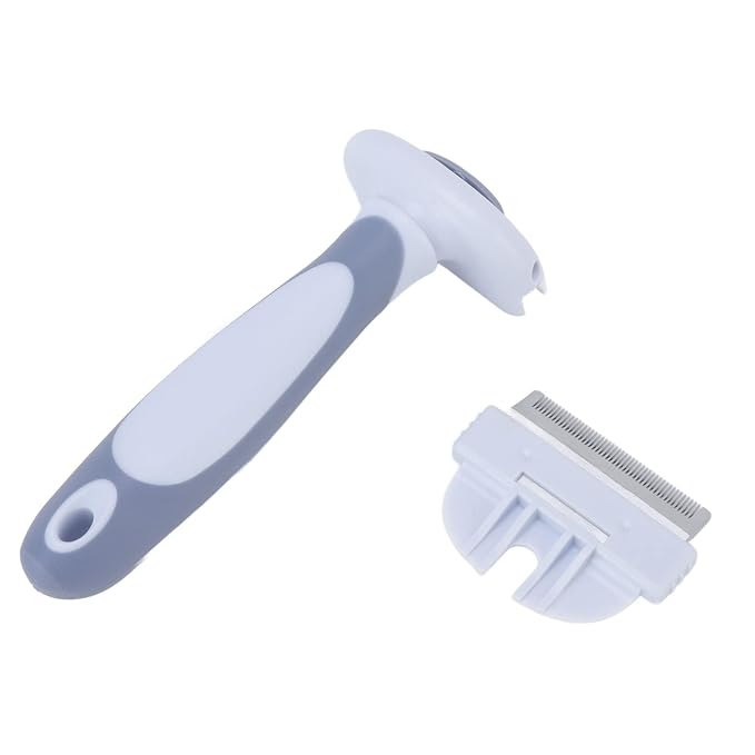 Pet Grooming Brush Detachable Comb Comfortable Handle Cat Pet Deshedding Brush for Small Medium, Small