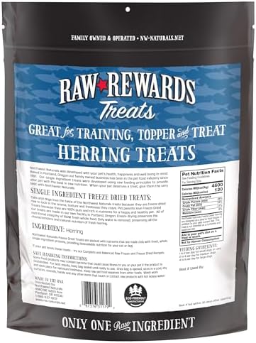 Northwest Naturals Raw Rewards Freeze-Dried Herring Treats - 13oz