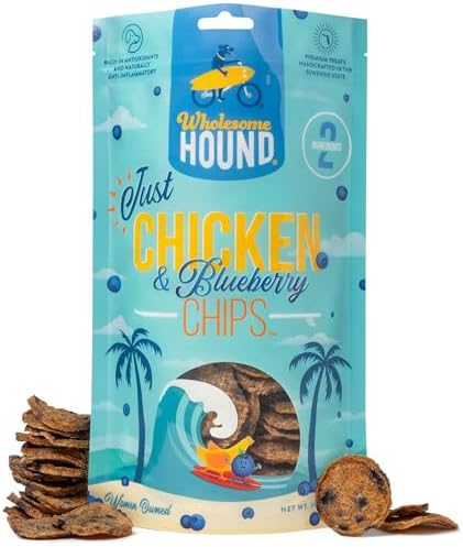 Chicken Blueberry Chips Dog Treats, 2-Ingredient, 7oz
