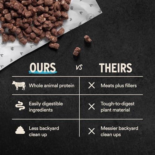 Vital Essentials Freeze Dried Dog Food, Beef Mini Nibs, 25 oz Bag