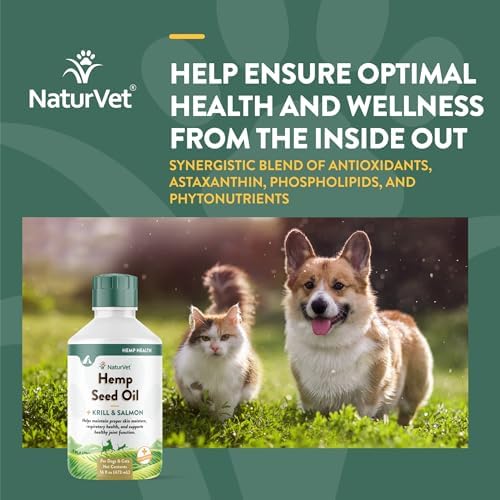 NaturVet Hemp Seed Oil Supplement for Dogs