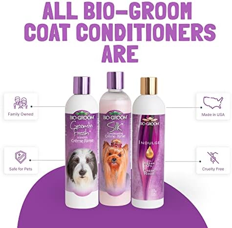 Bio-Groom Silk Creme Rinse Dog Conditioner - Conditioner for Dogs, Puppy Conditioner, Dog Conditioner Detangler, Dog Hair Conditioner - 32 Fl Oz 1-Pack