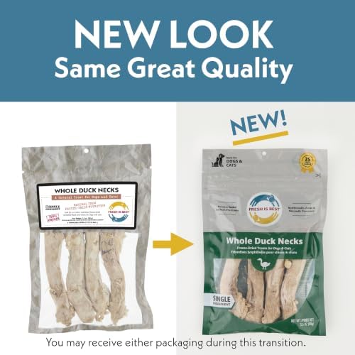 Fresh Is Best Duck Necks Freeze Dried Dog Treats – High-Protein Pet Bites
