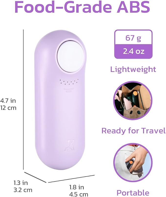 Clink Design Dog Training Clicker with Treat Storage, Purple