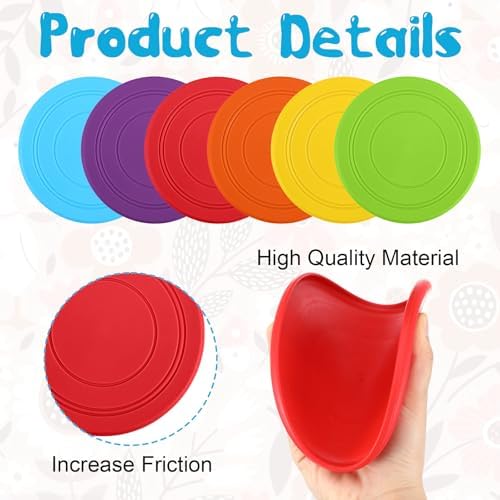 18 Pack Dog Flying Discs, Soft TPR Rubber Flyer Toys for Small Medium & Large Dogs - Interactive, Float in Water, Safe on Teeth, for Outdoor Fetch & Training (6 Colors)