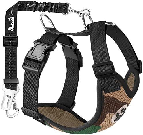 SlowTon Dog Car Seat Belt Harness - CF, S