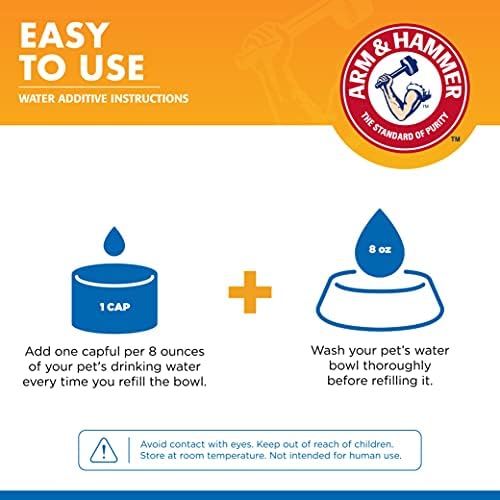 Combo Pack: Arm & Hammer Dog Dental Tartar Control Water Additive and Fresh Breath Vanilla Ginger Enzymatic Toothpaste