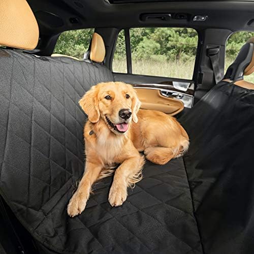 Plush Paws Premium Rear Seat Protector - X-Large Black, Hammock