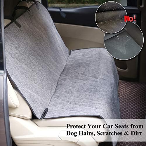 VIVAGLORY Pet Seat Protector - Heather Black, Standard