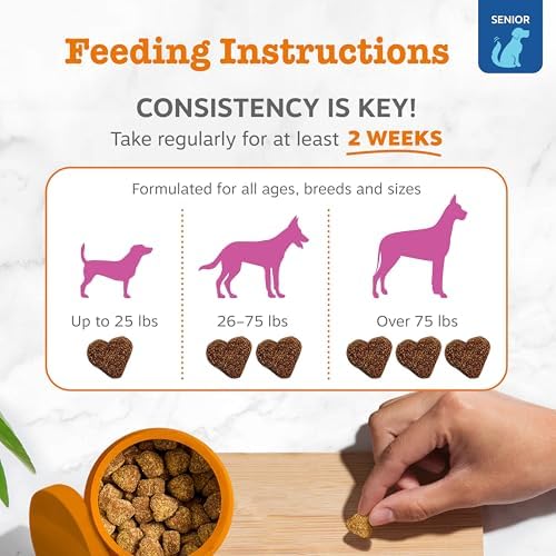Zesty Paws Mobility Bites Joint Supplement for Dogs - Soft Chews with Glucosamine for Dogs, Chondroitin, & MSM + Vitamins C and E - Adv Chicken - 90 Count (Pack of 2)