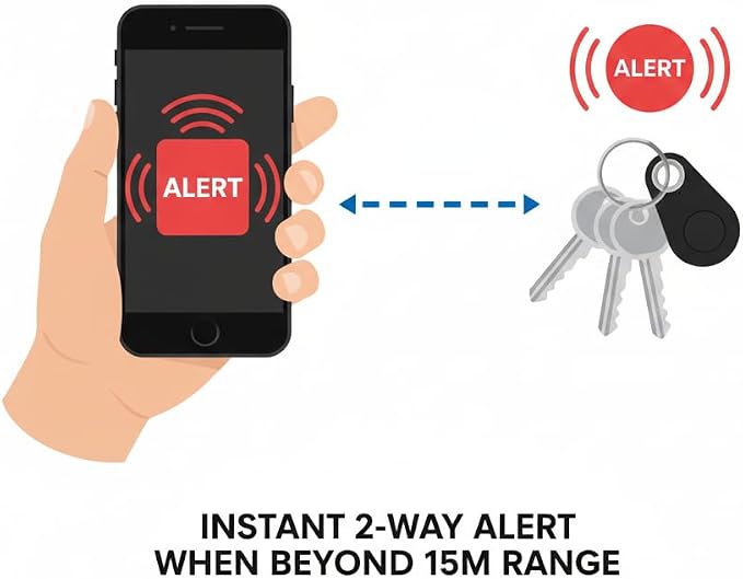 Two-Way Alarm Pet Location Tracker with Real-Time Tracking for Dogs, Cats, Keys, and Luggage, Waterproof Anti-Loss Device for Outdoor and Travel Use (Green,5Pcs)
