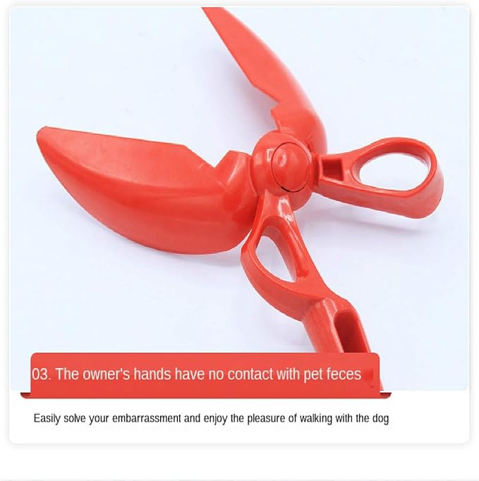 QWEQWE Poop Scooper for Dogs,pet Pooper Scooper Scissors,Picker Poop Collector Tongs Long Handle Dog Clip Toilet cat Stool Clip Shovel cat Toilet Pets for Large Dogs, Small Dogs, Cats and oth.,green