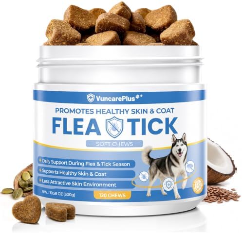 Flea and Tick Soft Chews for Dogs, 120 Count