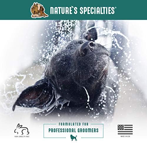 Nature's Specialties EZ Out Deshedding Ultra Concentrated Dog Shampoo for Pets, Makes up to 4 Gallons, Natural Choice for Professional Groomers, Removes Unwanted Hair, Made in USA, 1 Gal