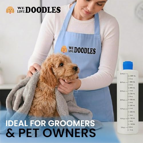 Dilution Bottle for Dog Shampoo, Conditioner & Solutions, 35 oz, 2 Pack