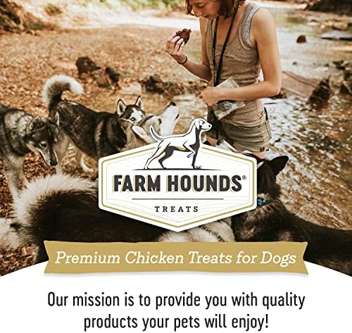 Farm Hounds - Chicken Jerky - Premium Natural Jerky for Dogs - 100% Humanely Raised Chicken - Break-to-Size - Great for Training & Treats - No Added Fillers - Made in USA - 3.5 oz -1 Pack