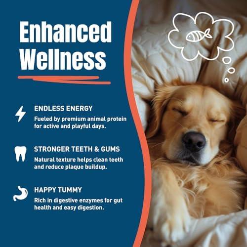 Wild Salmon Freeze-Dried Dog Treats, 8 oz – Single Ingredient, Grain-Free, High-Protein, All-Natural, Rich Omega-3s, Made in USA.