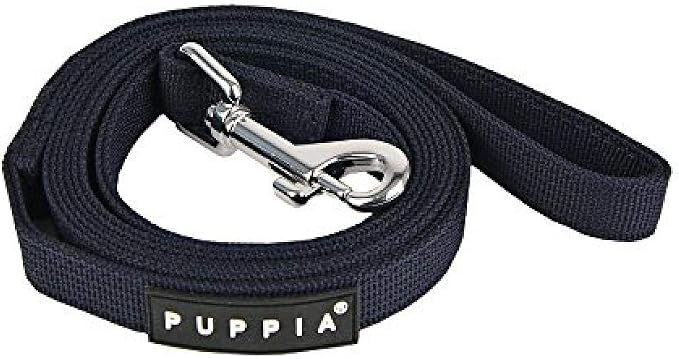 Puppia Two Tone Dog Lead Strong Durable Comfortable Grip Walking Training Leash for Small & Medium Dog, Navy, Medium