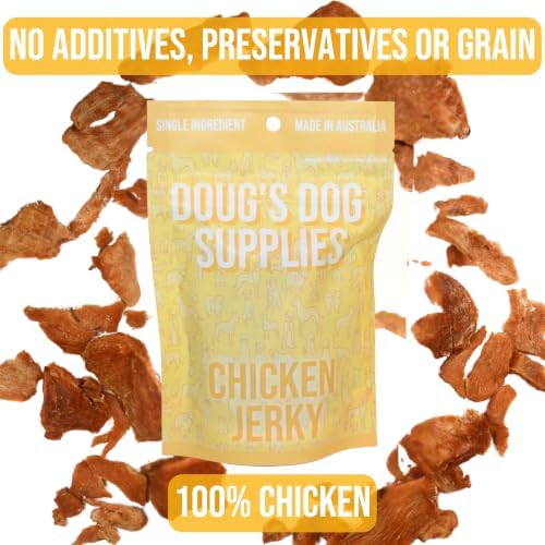 Doug's Dog Supplies Chicken Jerky for Dogs - Single Ingredient, Grain-Free, High-Protein (1 Ounce (Sampler), Chicken)