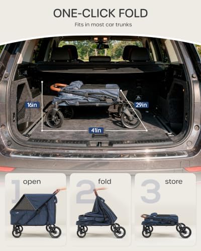 Large Dog Stroller - up to 170lbs, for Multiple Pets