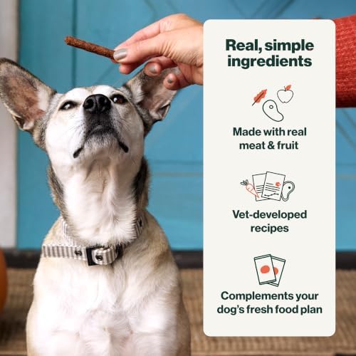 The Farmer's Dog Snap Sticks, Human Grade Dog Treats, Pork & Pear 8oz