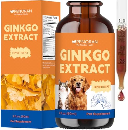 Brain & Heart Health Prevention Ginkgo Biloba Extract for Dogs & Cats ﻿