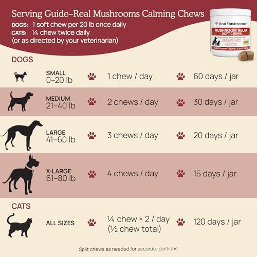 Calming Chews for Dogs & Cats, 60-Pack, 1 Chew