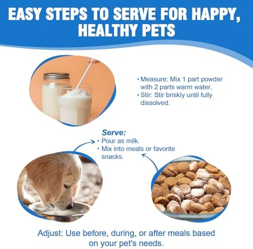 Goat Milk Powder Cat & Dog Calming Pet Goats Milk Calm Treats Anxiety Relief