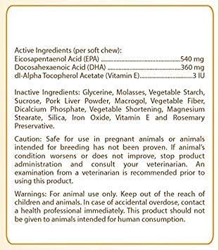 Healthy Breeds Petits Bassets Griffons Vendeen Omega HP Fatty Acid Skin and Coat Support Soft Chews 90 Count