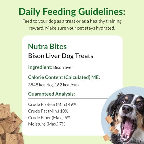 ULTIMATE PET NUTRITION Nutra Bites Freeze-Dried Dog Treats, Bison Liver
