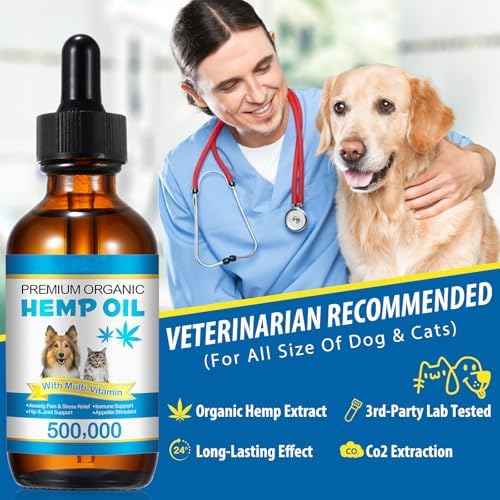 Oil for Dogs & Cats 60ML,Pet Oil for Pain,Skin,Arthritis Pain,Pain Relief,Calming,Omega 3,6,9 for Dog Emotions,Barking & Dog Joints,Supports & Maintains Healthy Joints (1 Pack, Blue)