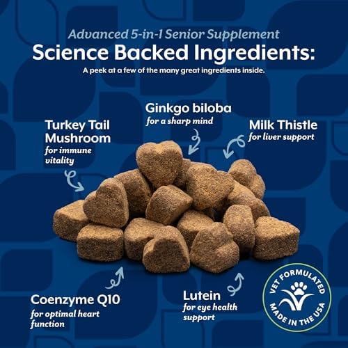 NaturVet Senior Advanced 5-in-1 Support Dog Supplement - 120 Ct