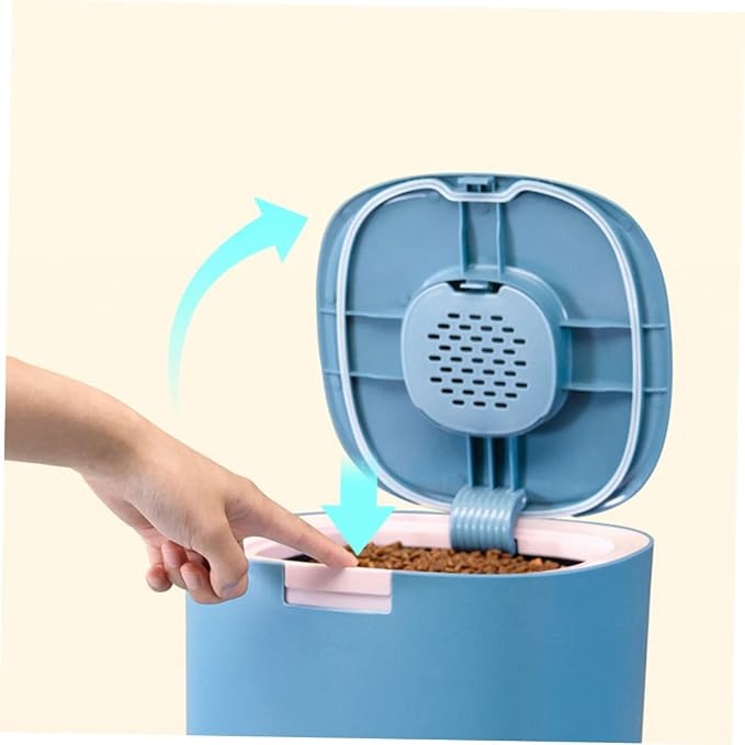 Airtight Pet Food Storage Container Moisture Grain Holder for Dog Cat Food Easy Capacity for Home Travel