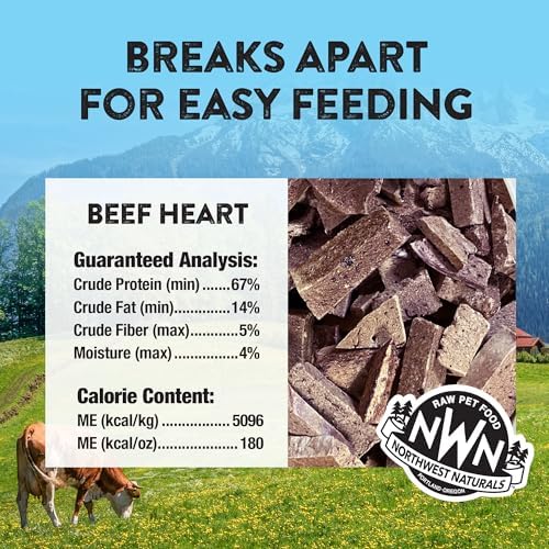 Northwest Naturals Raw Rewards Freeze-Dried Beef Heart Treats - 10oz
