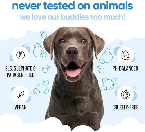 Bubblegum Dog Shampoo by Buddycare | Deep Cleansing Shampoo for Dogs | Bubblegum Scented | with Aloe Vera and Pro Vitamin B5 (169.07oz)