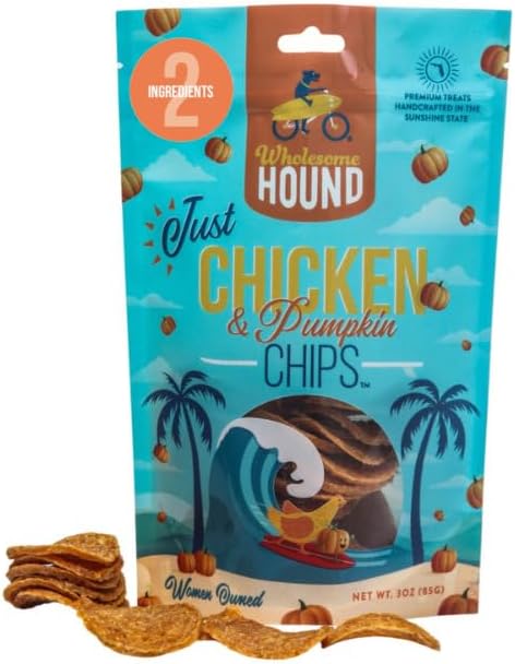 Chicken Pumpkin Chips Dog Treats, 2-Ingredient, 3oz