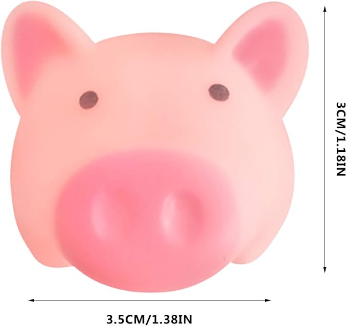 Tvoip 25Pcs/Lot New Cute 5cm/2Inch Dog Toys Pink Screaming Rubber Pig Pet Toys Squeak Squeaker Chew Gift Home Decorations