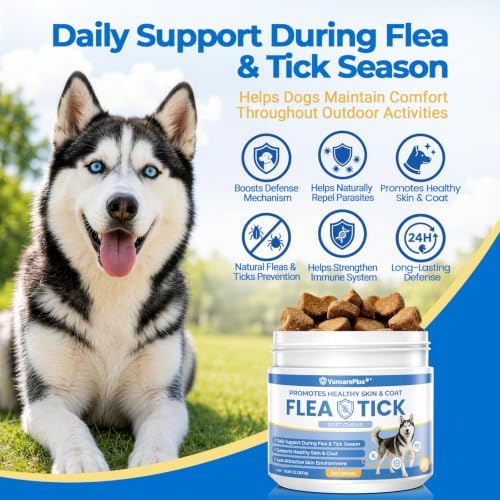 Flea and Tick Soft Chews for Dogs, 120 Count