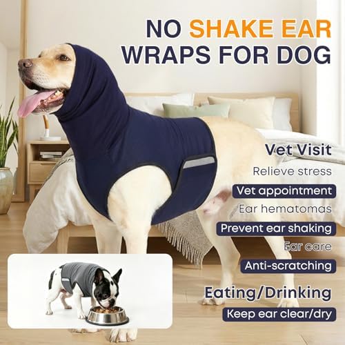 Dog Calming Hoodie Thunder Anxiety Relief Vest for Small Dogs