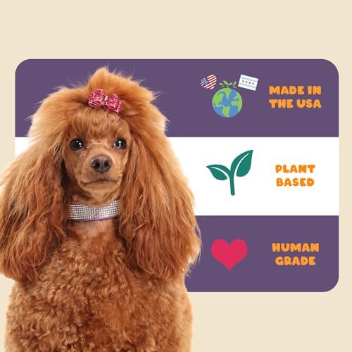 Petipet Omega 3 for Dogs - Skin, Coat, Brain & Heart Health Supplement- For Dry, Itchy, or Flaky Skin - Allergies and Itch Relief Soft & Chewy Chews - DHA and EPA Omega 3 Fatty Acids from Marine Algae