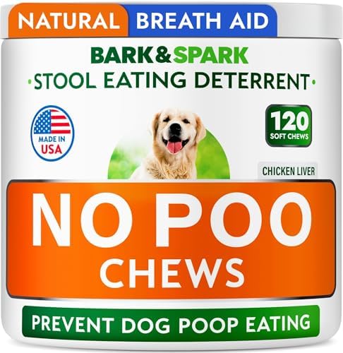 No Poo Chews for Dogs - Coprophagia & Stool Eating Deterrent with Probiotics, Digestive Enzymes & Breath Aid Support - Stop Dog Poop Eating