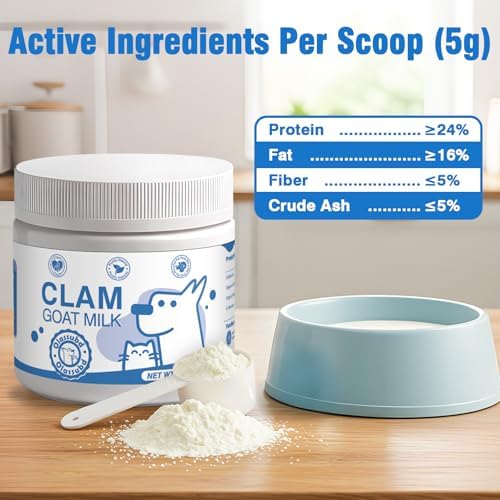 Goat Milk Powder Cat & Dog Calming Pet Goats Milk Calm Treats Anxiety Relief