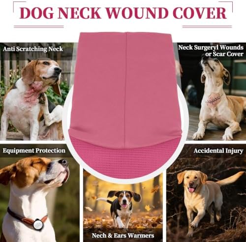 ROZKITCH Anti-Anxiety Dog Shirt, Dog Wrap for Anxiety for Storms & Fireworks, Calming Hoodie with Ear Cover for Separation Relief Rosered XL