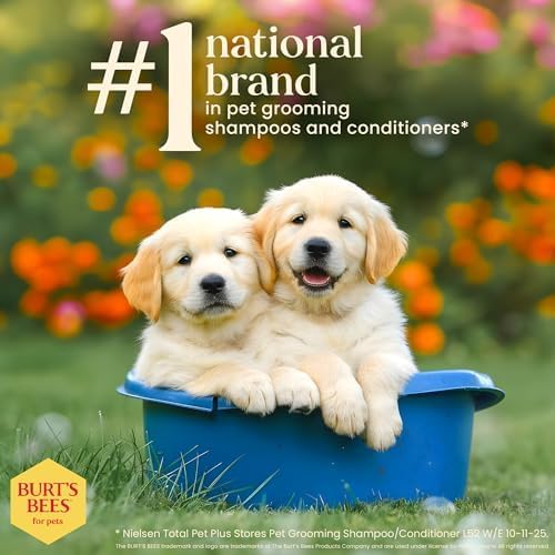 Burt’s Bees for Pets Gentle Cleansing Puppy Wipes with Buttermilk - Hypoallergenic, 98% Natural Origin Wipes That Gently Cleanse and Condition, Safe Formula, 50 Count - 6 Pack