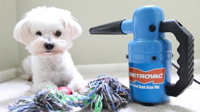 METROVAC Air Force Quick Draw PED-500 Mini High Velocity Dog Hair Dryer | Portable Pet Grooming Blower Lightweight .75 HP