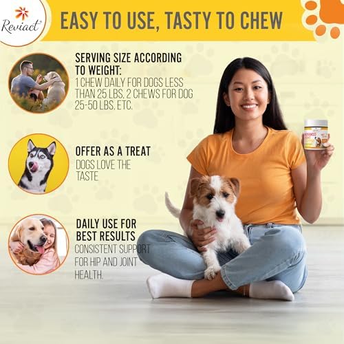 Advanced Canine Joint Supplement – Joint Care for Dogs – Active Dog Supplement with Devil’s Claw Boswellia & Turmeric – Tasty Dog Supplement for All Dog Breeds and Ages