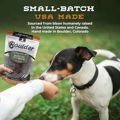 Bison Cubes: Pure Bison Dog Treats - All Natural, Vet Approved, Single Ingredient, Grain Free, Healthy & Nutritious Treats for Dogs (Bison Lung, 16oz)