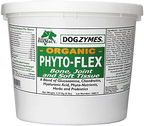 Dogzymes Phyto Flex - Glucosamine, Chondroitin, MSM and Hyaluronic Acid… (10 Pound)
