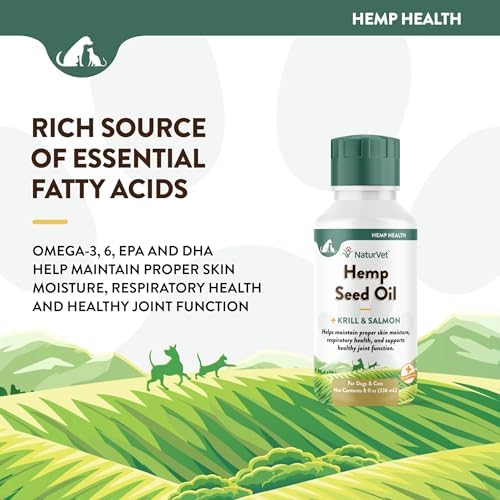 NaturVet Hemp Seed Oil Supplement for Dogs